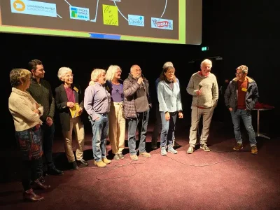 Des intervenants et programmateurs lors du festival Court c'est court 2022